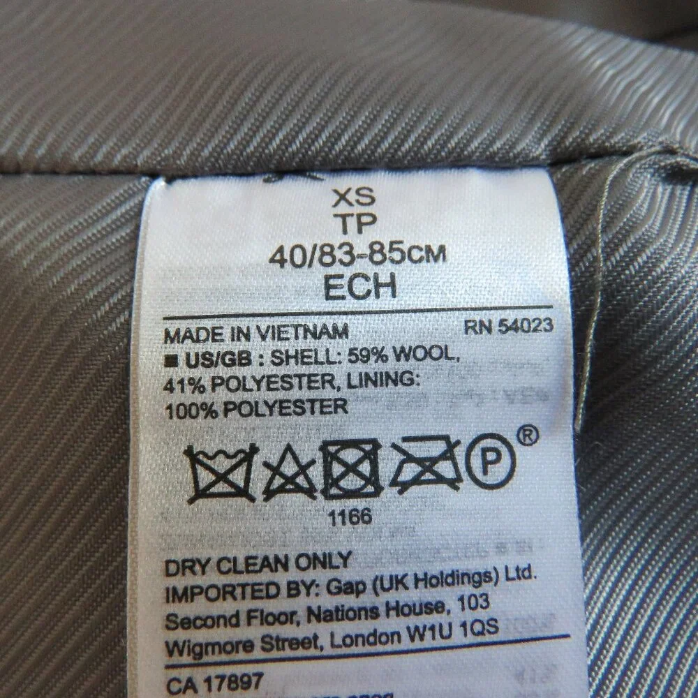 BANANA REPUBLIC X OLIVIA PALERMO Herringbone Ruffle Cape Academia Wool Blend XS - Picture 16 of 16